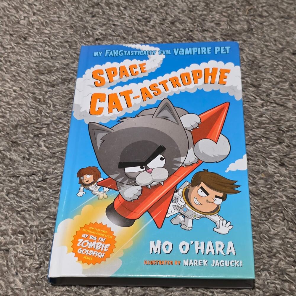 Space cat astrophe hard cover book